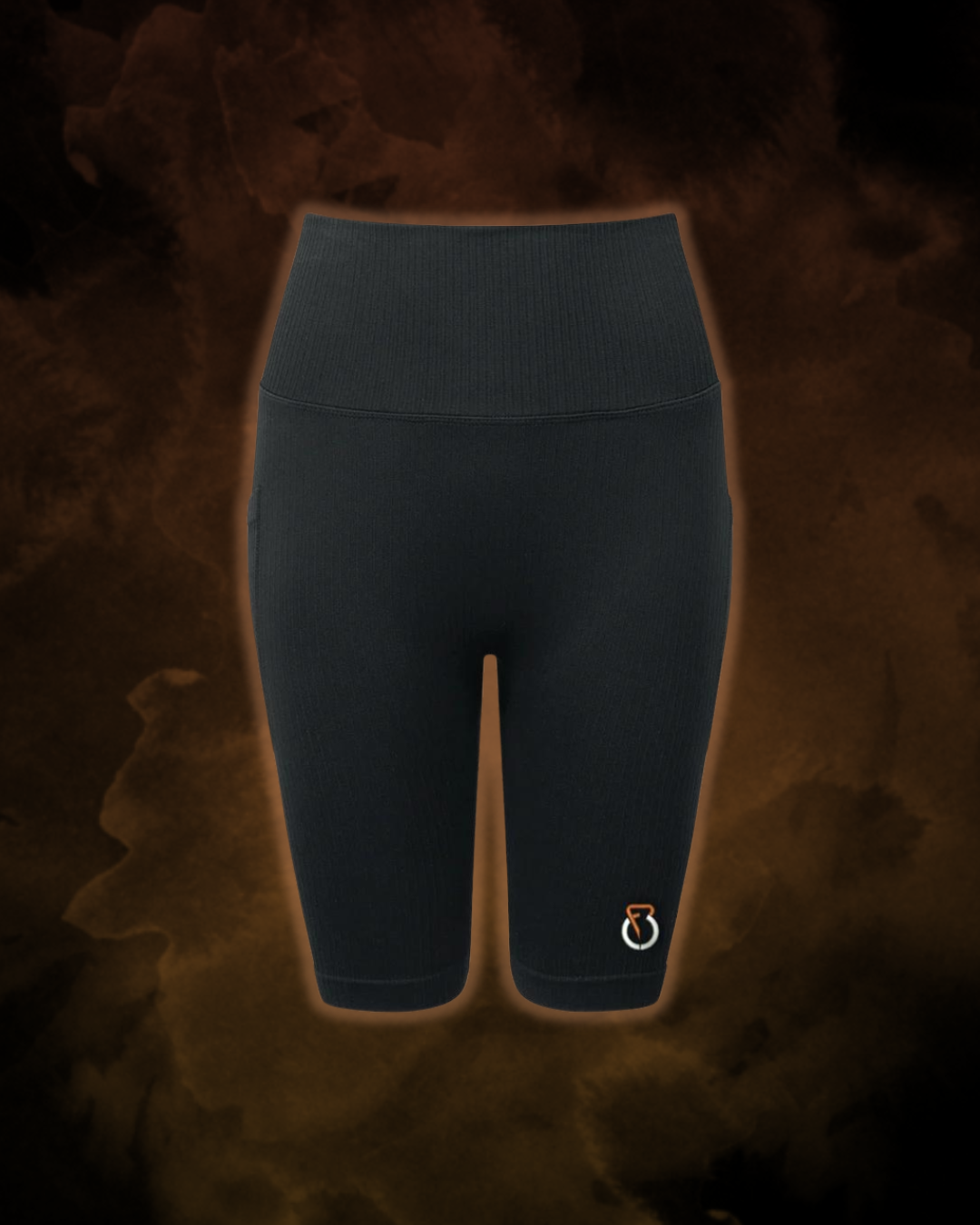 Ribbed cycle shorts