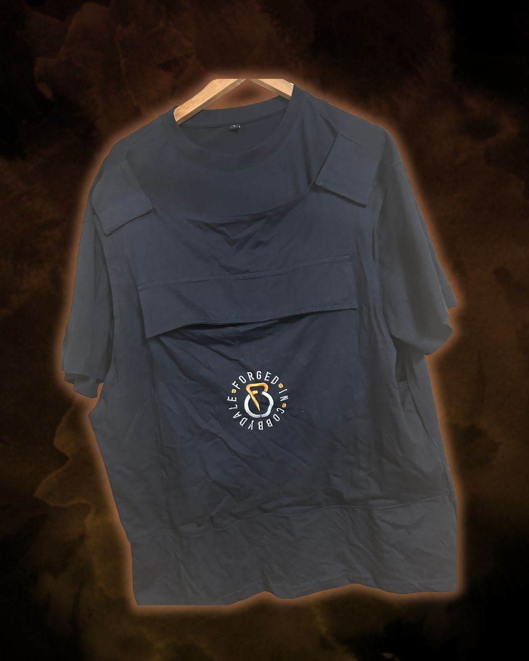 Heavy Tshirt with Front Pocket - LARGE